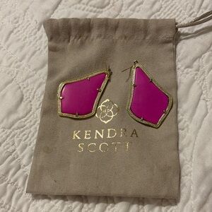 Kendra Scott Fuchsia Alexandra Earrings